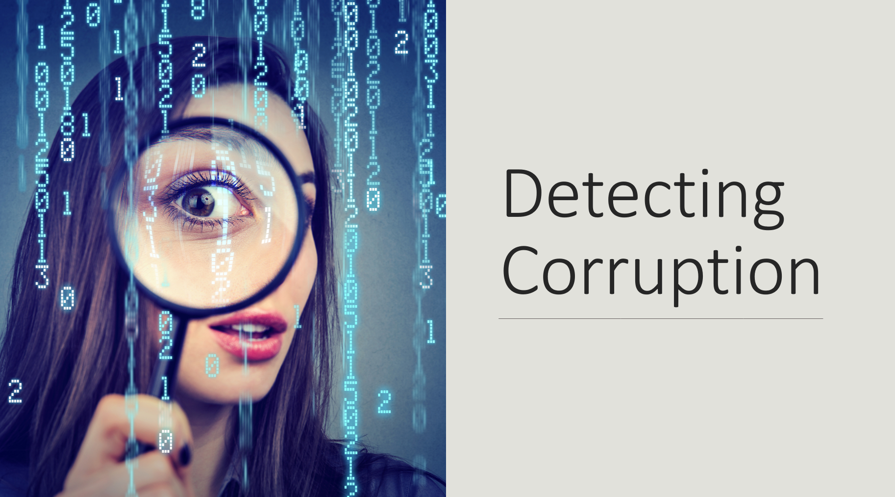 detecting corruption