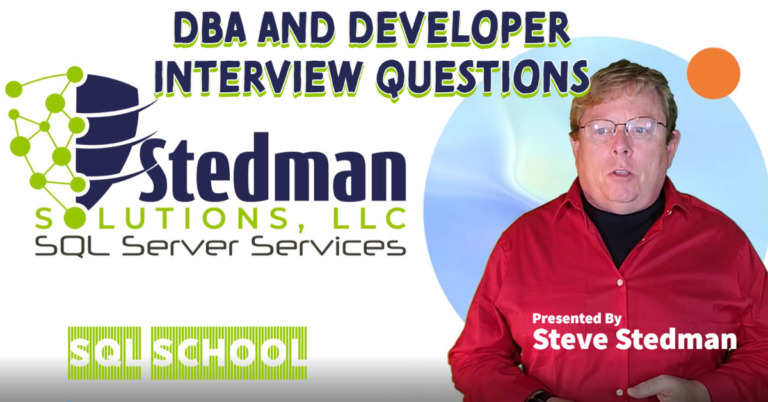 Introducing the SQL Server Interview Course from Stedman SQL School: Elevate Your Skills and Confidence