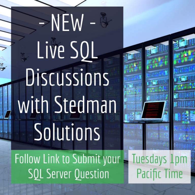Join Me Next Tuesday for Our Live Q&A on SQL Server!