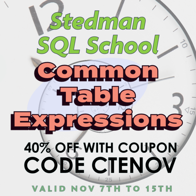 40% Off: Enhance Your SQL Skills with Common Table Expressions