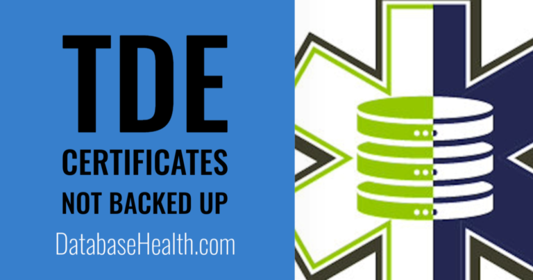 Importance of Backing Up TDE Certificates