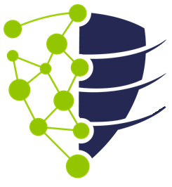 Navy Blue Database with Green Network Nodes