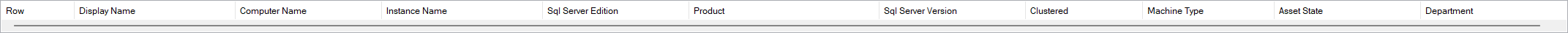 The Inventory grid with the Display Name and Computer Name columns side by side and a build number shown in red
